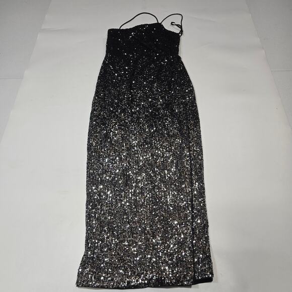 LPA Andrea Dress in Black & Silver Small - Picture 2 of 13